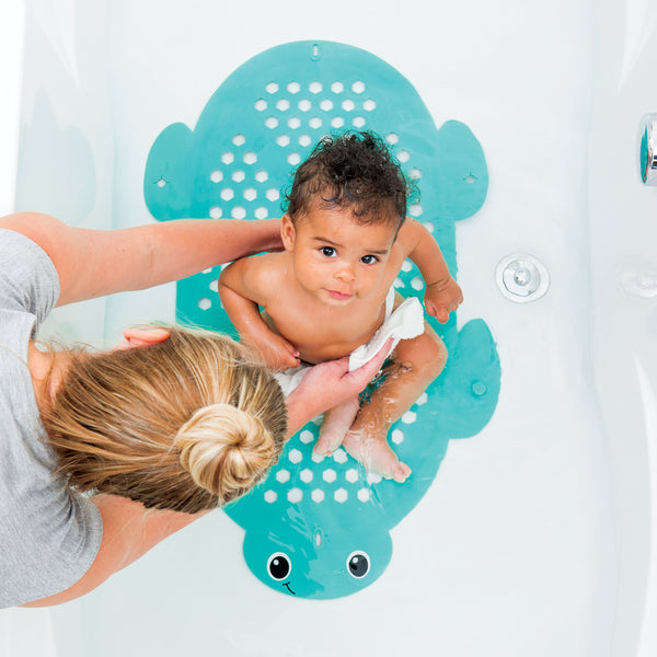 Tapis de bain Neonato Bebè con-Biberon bébé avec bouteille de bébé Vecteur