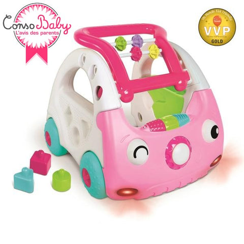 Minicar découverte 3 en 1, rose