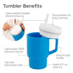Ma première tasse silicone - bleu océan