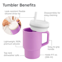 Ma première tasse silicone - mauve lila