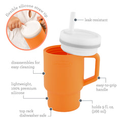 Ma première tasse silicone - orange doux