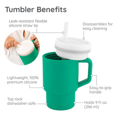 Ma première tasse silicone - vert sapin