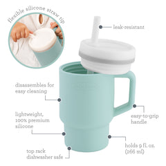 Ma première tasse silicone - Bleu Maussade