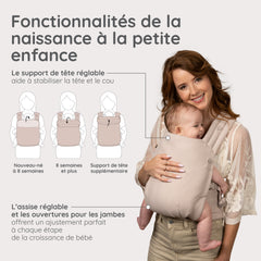Porte-bébé Honey Blossom - Toasted Almond