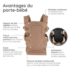 Porte-bébé Flip Luxe 4-en-1 - Affogato