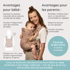 Porte-bébé Flip Luxe 4-en-1 - Affogato