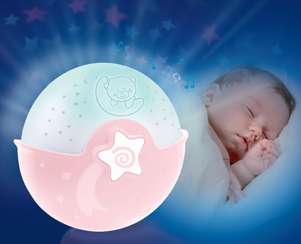 Infantino Soothing Light & Projector rose - Projecto Lampe, veilleuse  projecteur 3 en 1 évolutive - Détecteur des pleurs de bébé et projecteur  ciel étoilé avec mélodies et sons de la nature