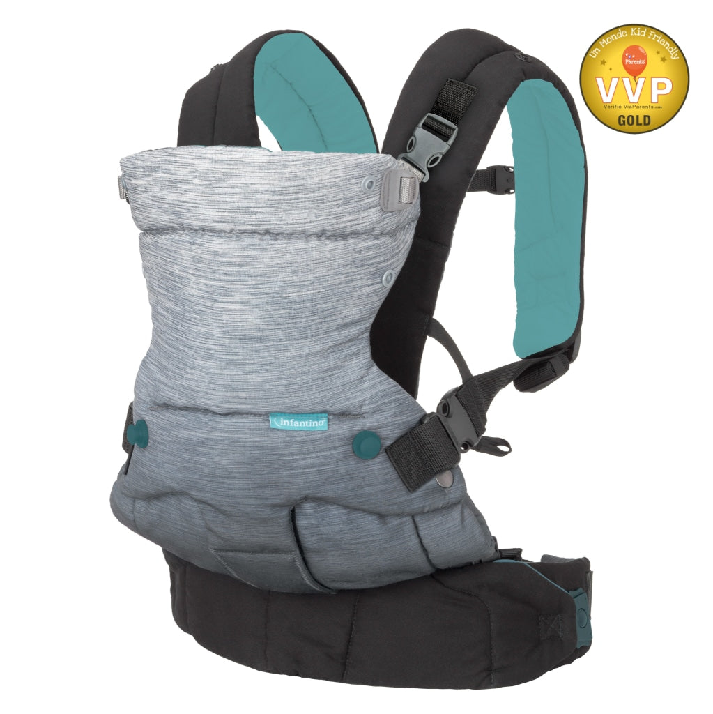 Porte-bébé ergonomique, Porte-bébé 4 positions avec capuche